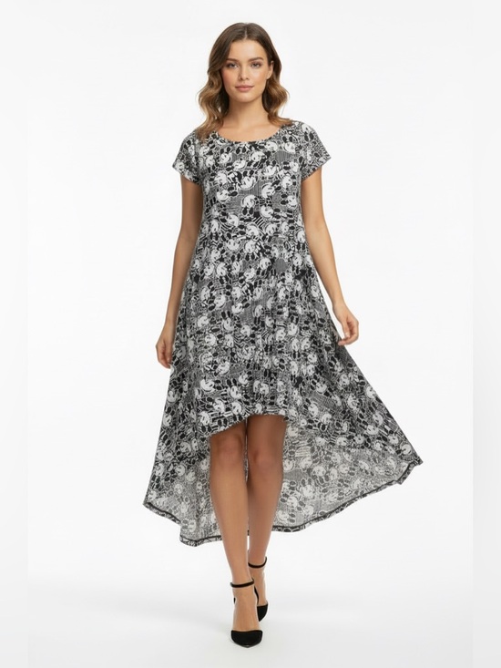 LuLaRoe Dresses & Skirts - LuLaRoe Carly • High Low Hemline Swing Dress • Disney • Mickey Mouse